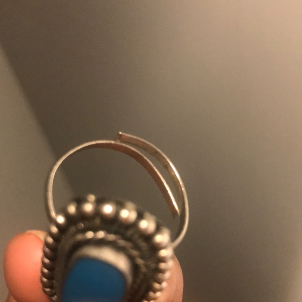 Precious stone adjustable ring - Picture 4 of 5